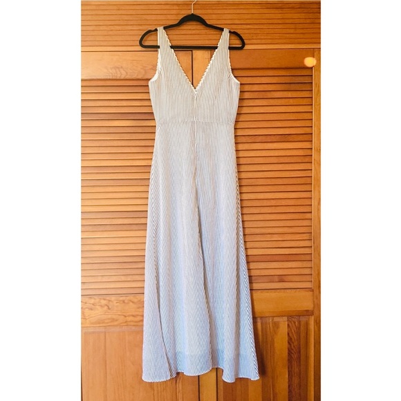 Line + Dot, Striped V-neck maxi dress size M - Picture 5 of 8
